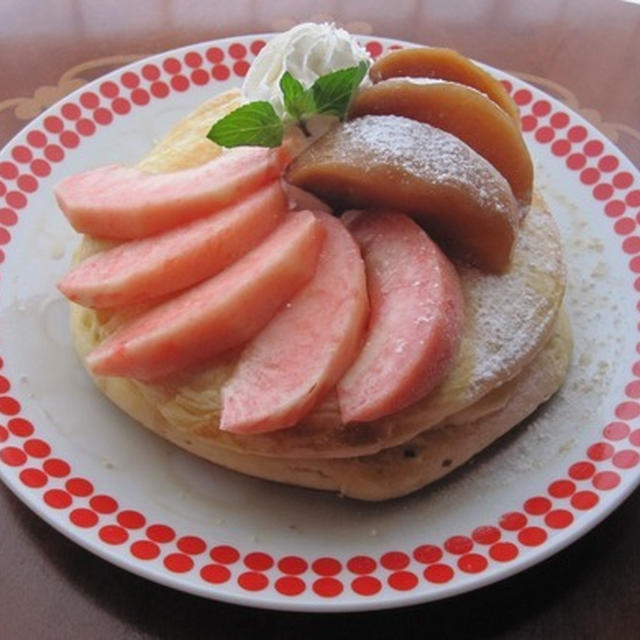 桃フルブラ♪桃のパンケーキ