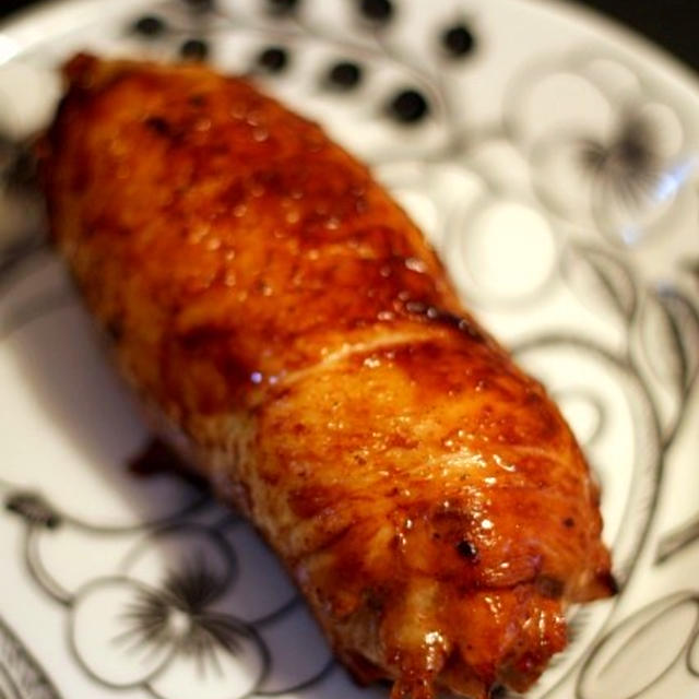 レーズンとアーモンドのロールチキン