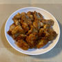 鶏もも肉の唐揚げ♪ たまごと水菜とじゃこのサラダ♪