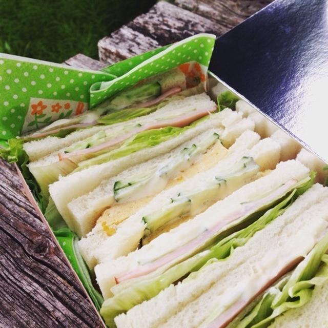 厚焼き卵サンドのお弁当