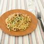 豚とレンコンの中華風パスタ