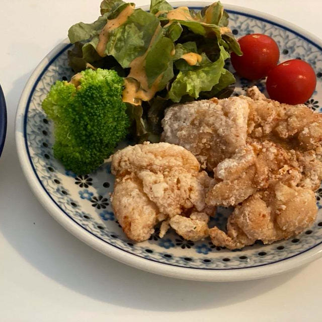 唐揚げ定食!!