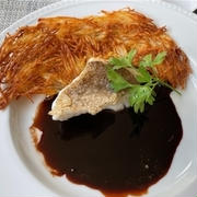オオモンハタのポワレとカルパッチョ