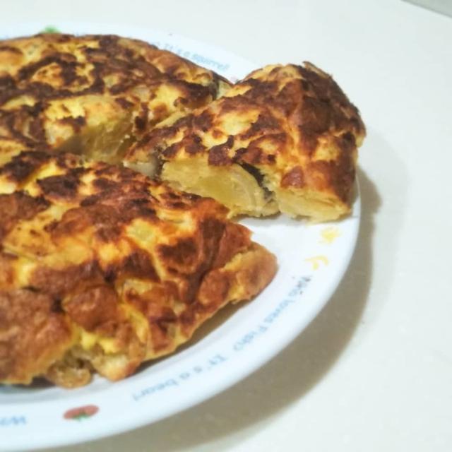 しいたけのスペイン風オムレツ