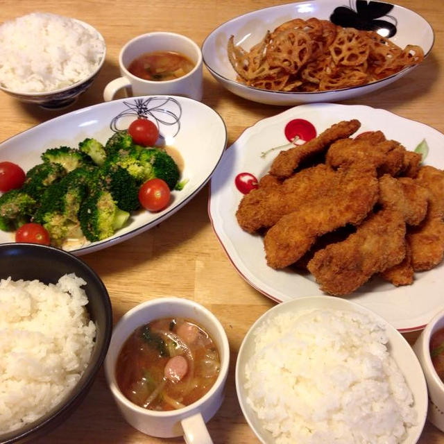 一昨日はチキンカツなど～