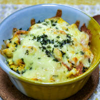 スクランブルエッグのマヨチーズ焼き