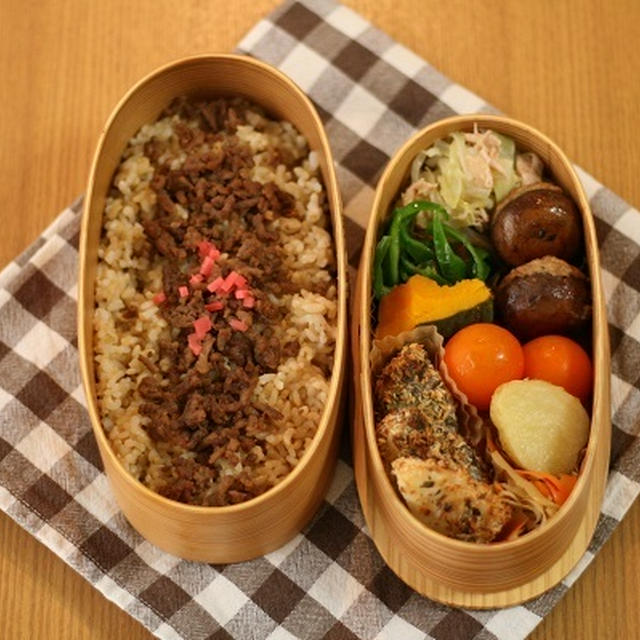ブラウン弁当 ～タラの香草パン粉焼き～