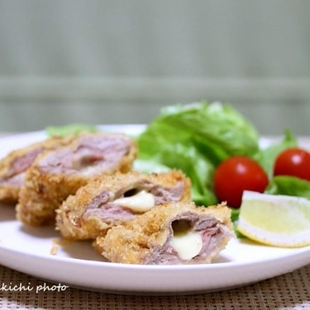 豚ヒレ肉の生ハムチーズはさみ揚げ＆「本日は娘の中学で料理教室」