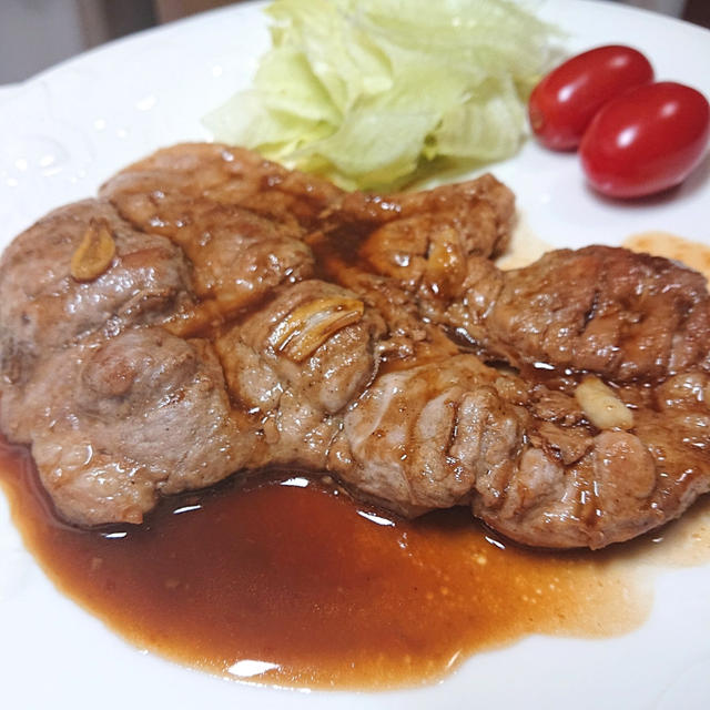 男子も子供も喜ぶ♪肉厚でジューシーなトンテキ