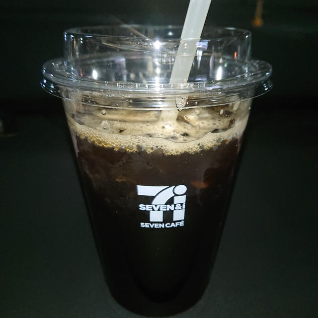 セブンコーヒーにゼロカロリーガムシロップ