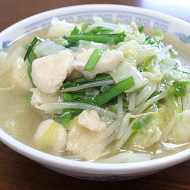 休肝日の晩ご飯に野菜たっぷり「あんかけラーメン」