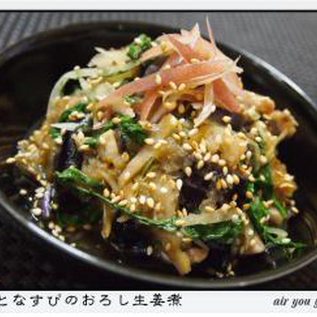 ✿豚となすびのおろし生姜煮✿