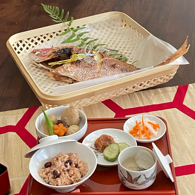 アメリカで祝う　お食い初め