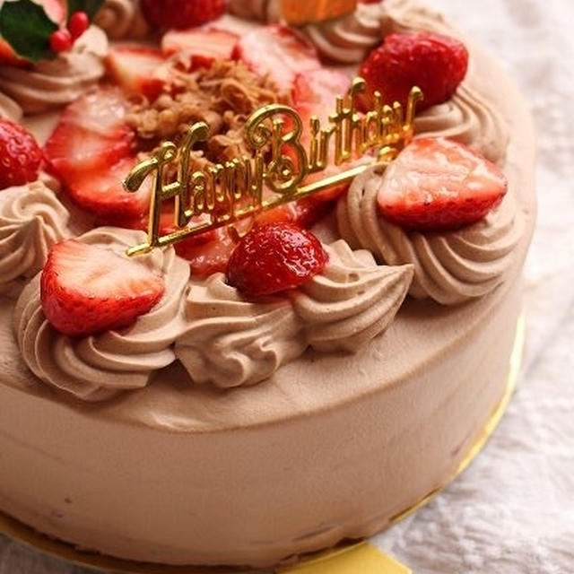 チョコクリームのクリスマスケーキ＆アイシングクッキー