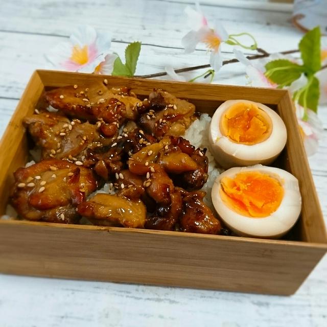 娘に作った簡単！ズボラ！手抜きの、のっけ弁当＆竹のお弁当箱