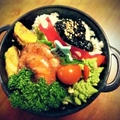*海老のから揚げ弁当。