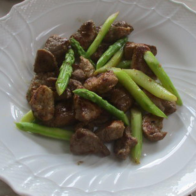 豚肉とアスパラガスの炒め物★★★