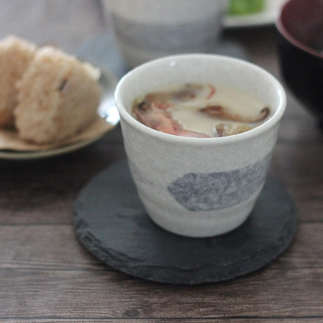 【モニター】しいたけ茶で栗と椎茸の茶碗蒸し