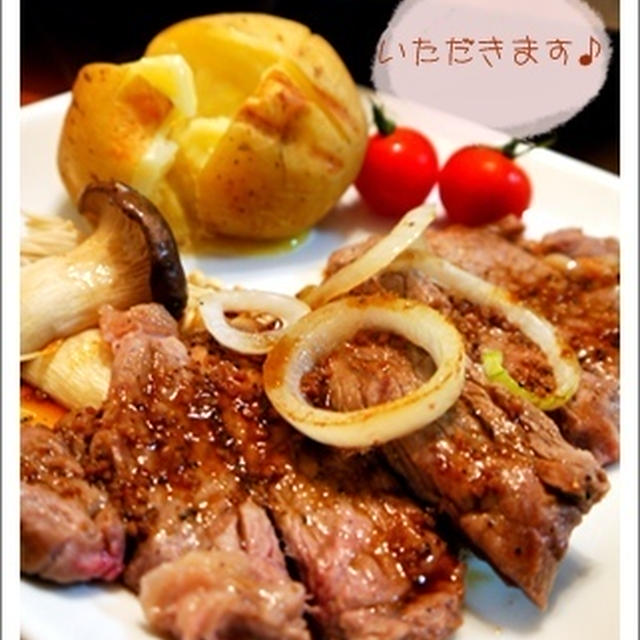 ホットプレートdeガッツリ～ステーキ♪