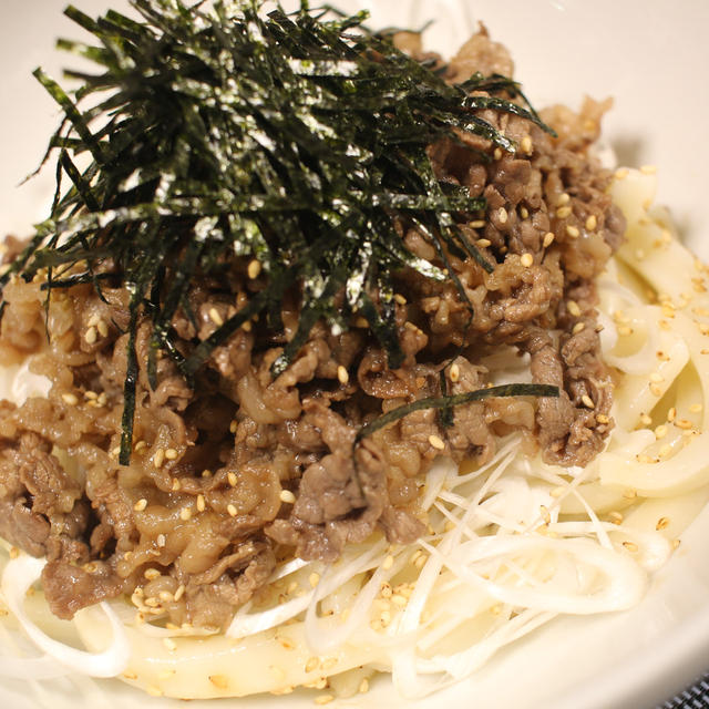 本気で作る！　旨辛肉つけうどん♪　～手打ちの太麺で！～