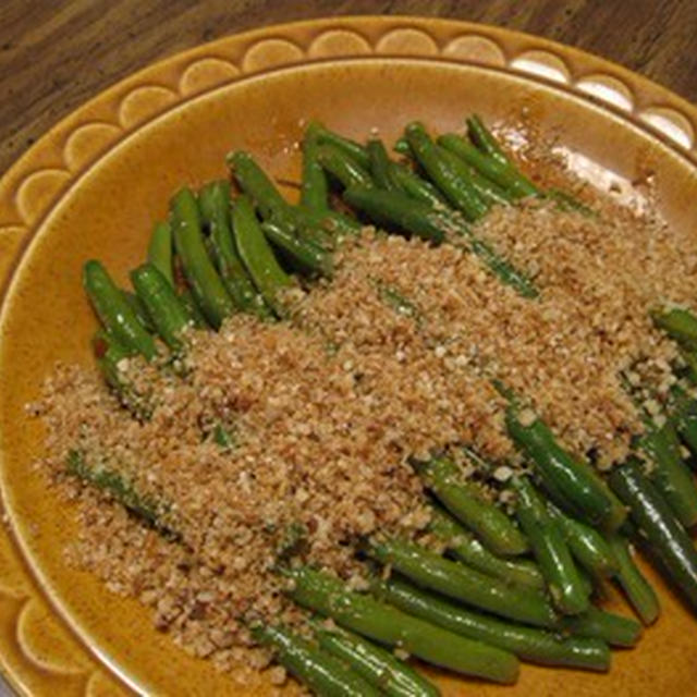 インゲン（三度豆）のガーリックレモンバターソースのレシピ