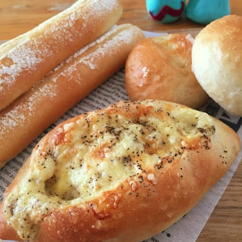 3種類♡クッぺ♡ミルクフランス♡シュガーバター