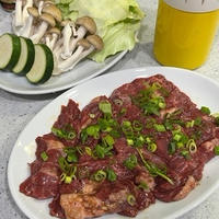台所で一人立ち食い焼肉