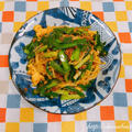 栃木県産にらを使って、にらたっぷり肉みそスパゲッティ