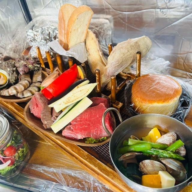 リソルの森でグランピング②テラスハウスでBBQ