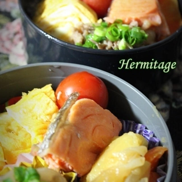 　久しぶりにお弁当二つ♥（追記）