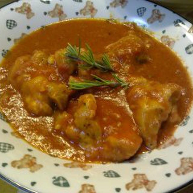 つくレポ鶏もも肉のトマト煮込み