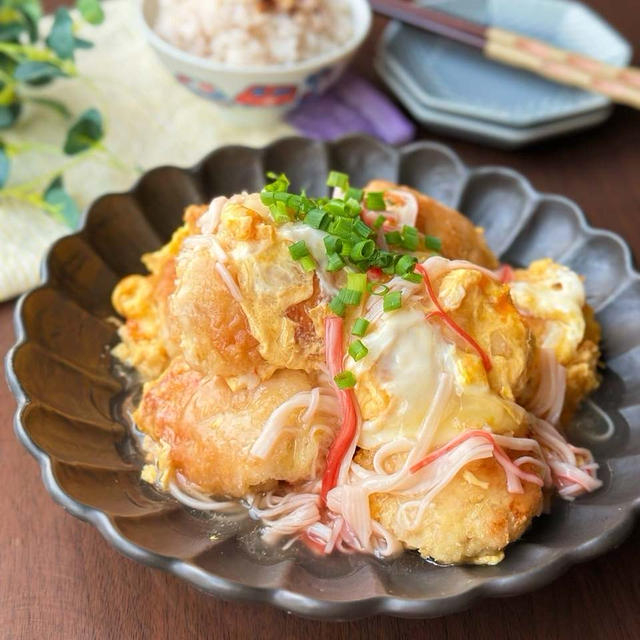 ほっとする味わい☆鶏むね肉と凍り豆腐で作る天津鶏