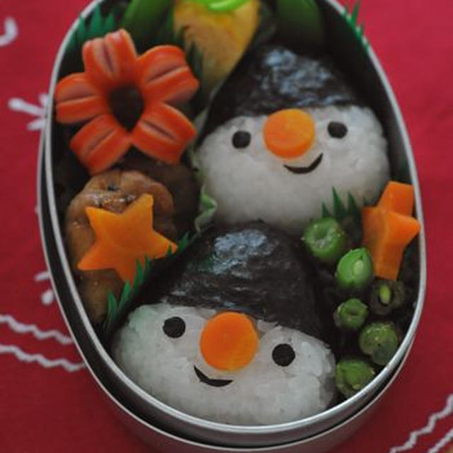 スノーマンのお弁当