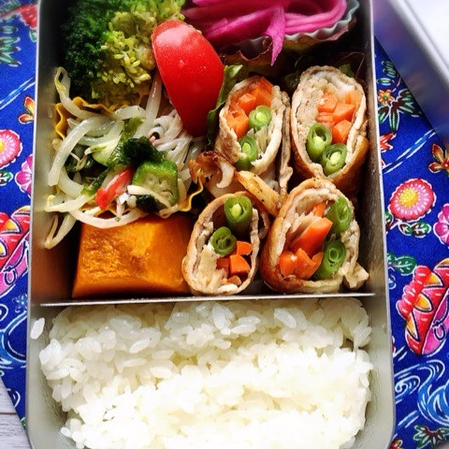 エスニック肉巻き弁当