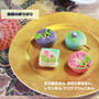 朝顔柄の練り切り和菓子を作らせていただきました