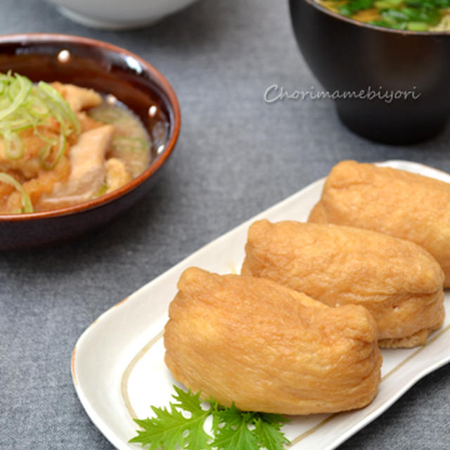 じゅんわりいなり寿司。試作に終わる鶏むね肉のみぞれ煮の晩ご飯。