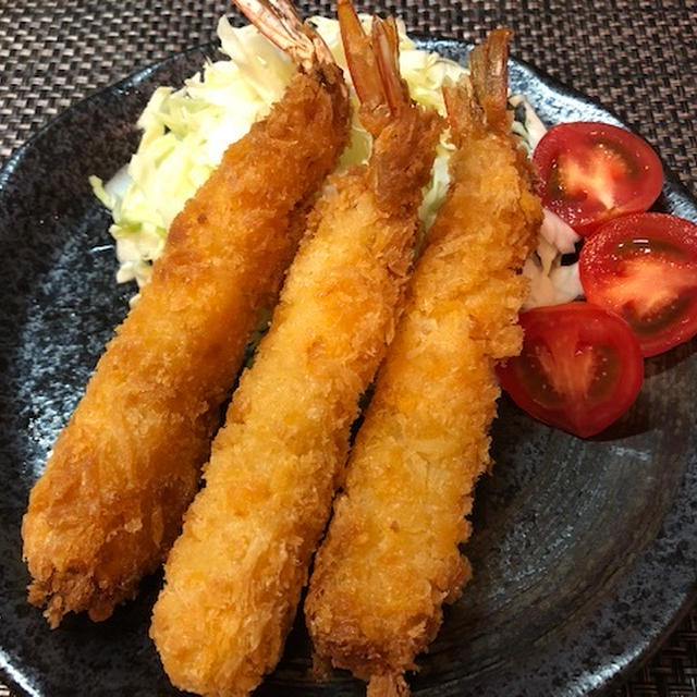 エビフライ♡カレードリア♡大根じゃこサラダ