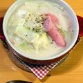 「豆乳で♪白菜とウインナーのクリーム煮」“ルゥ不要！” by かんざきあつこ(a-ko)さん