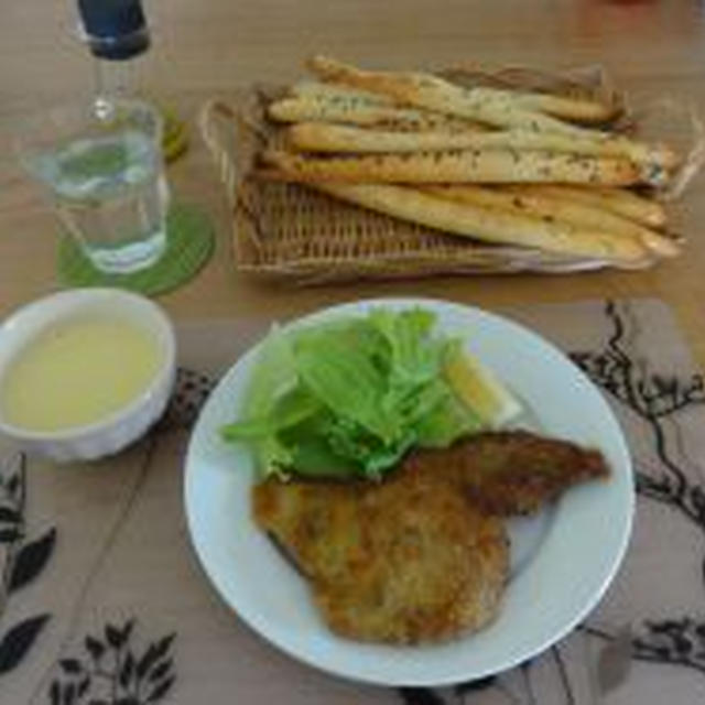 パン＆料理 教室レポート　グリッシーニ＆ミラノ風カツレツ＃１