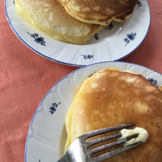 朝ごはんはホットケーキ