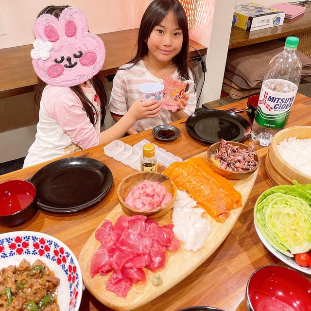 杏ちゃんのお友達が家にお泊まりに来ました〜！！