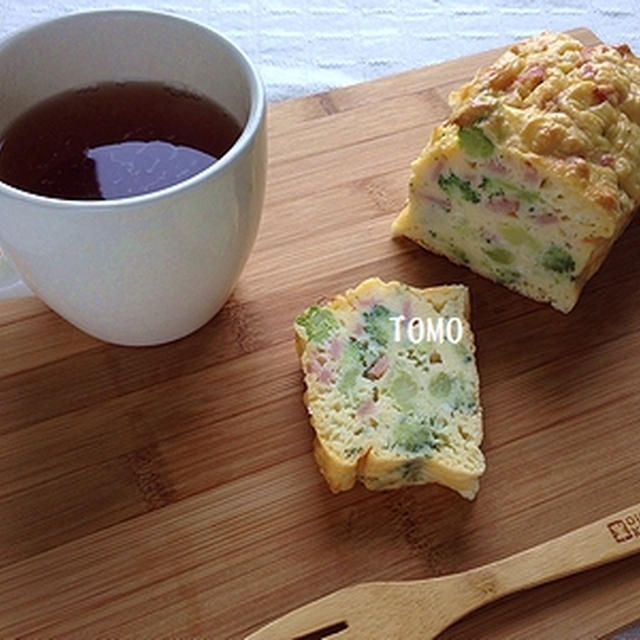 ひらめき朝食♪ブロッコリーとカリフラワーのノンオイルケークサレ