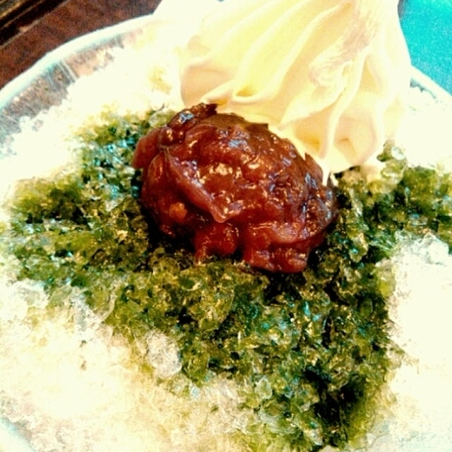 おやつ☆椿屋カフェのソフトクリーム付き宇治金時
