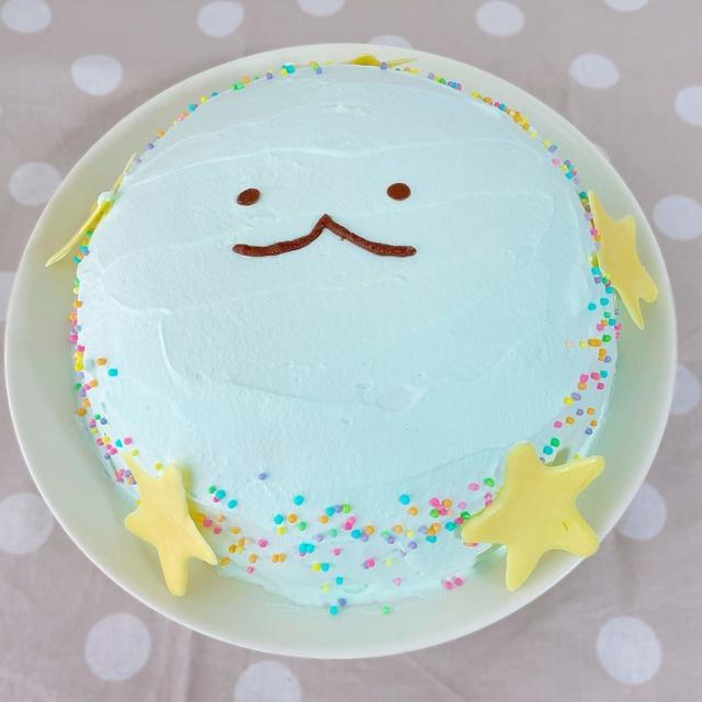誕生日ケーキ★簡単すみっコぐらしのとかげケーキ