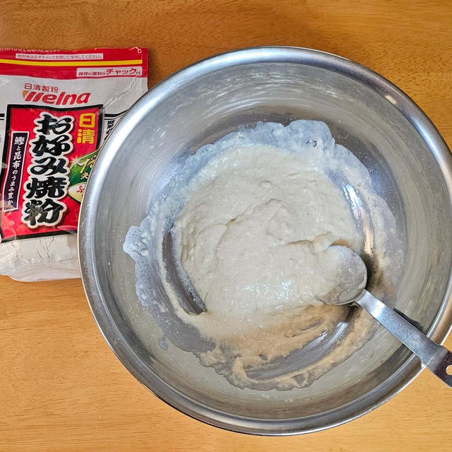 もっちり生地が簡単に作れる日清 お好み焼粉