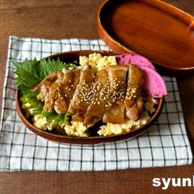 【鶏肉レシピ】照り焼きチキン＆卵そぼろ弁当＆丼