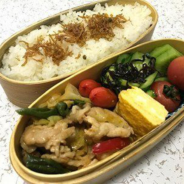 豚肉とキャベツの味噌炒め弁当