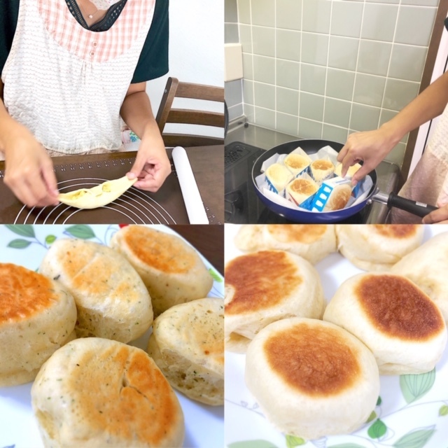 [開催報告]フライパンと牛乳パックでふっわふわに！「豆乳クリームパンとハーブブレッド作り」