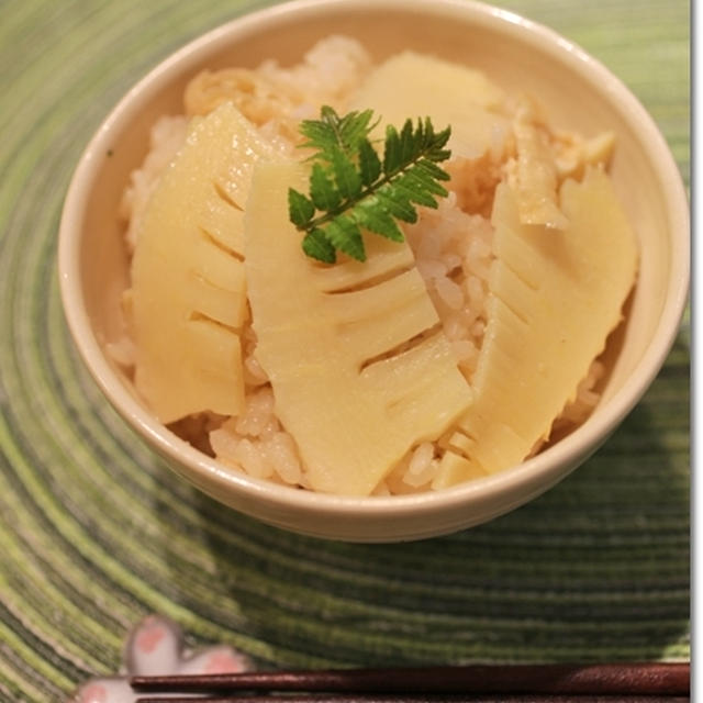 たけのこご飯とたけのこ尽くしの晩御飯