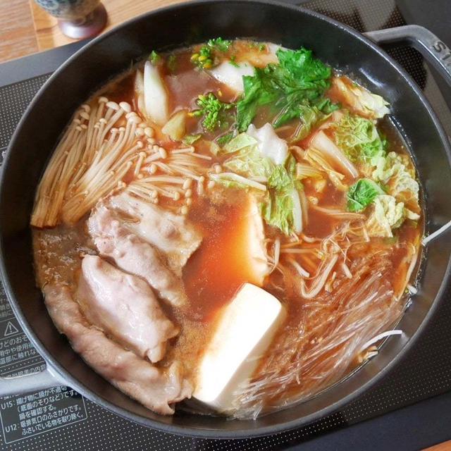 山椒みそ鍋、昨日の昼ごはん#本日のおうちごはん